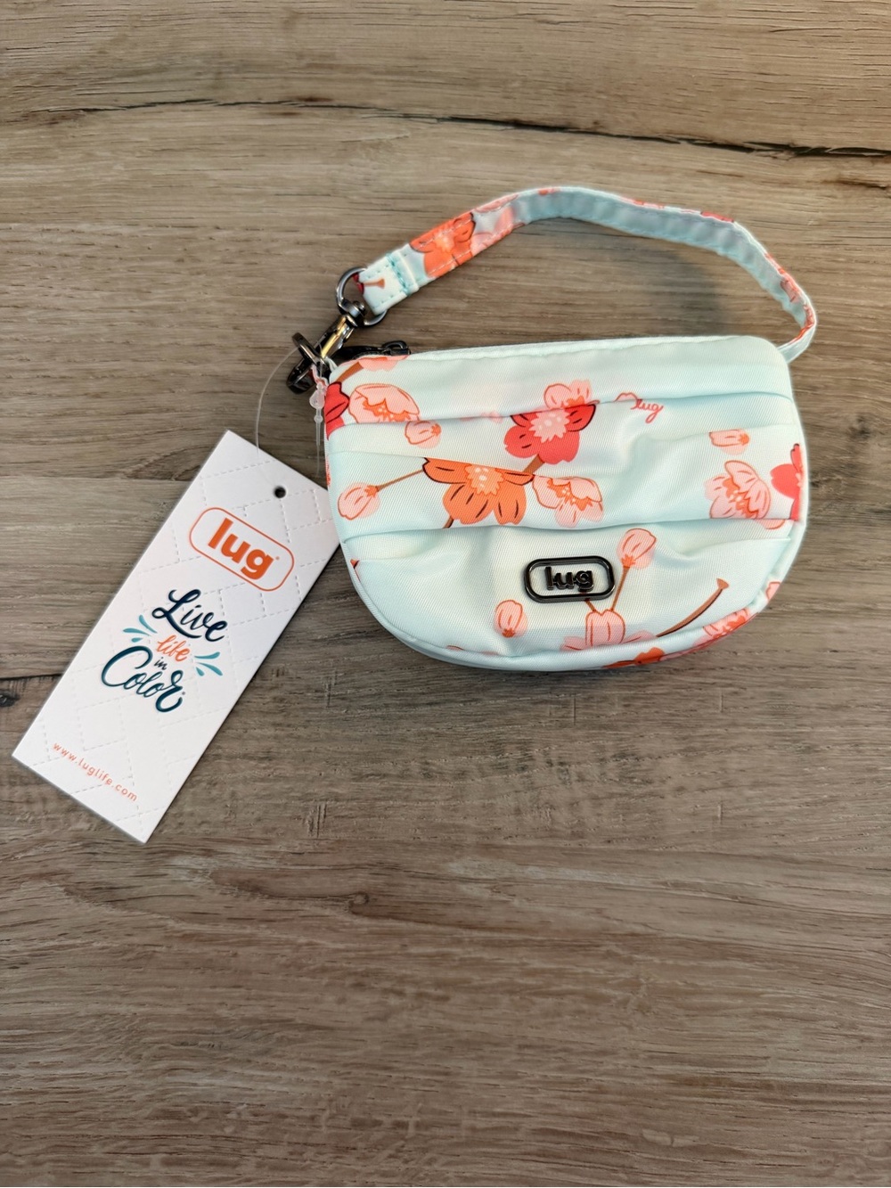 lug SAKURA BLOSSOM! Disco Pouch - NWT